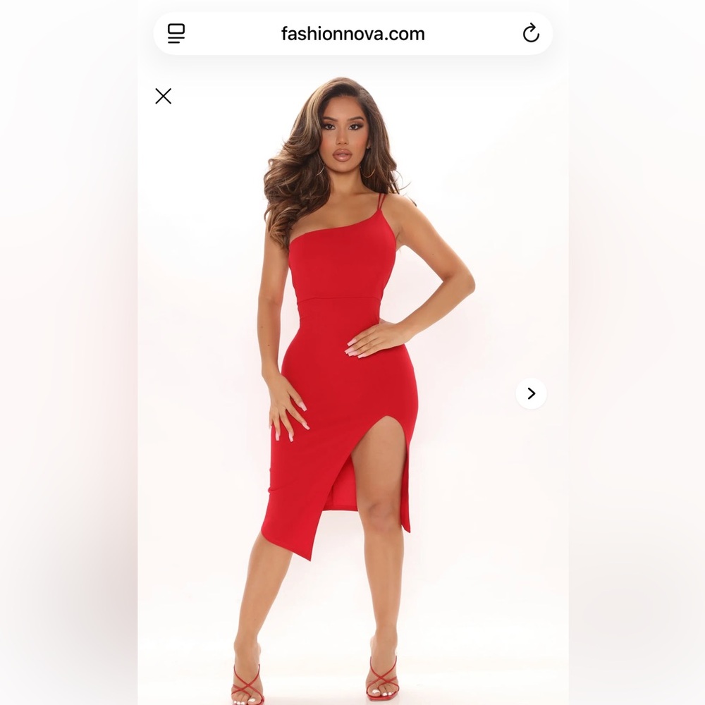 Fashion Nova Careless Night Midi Dress